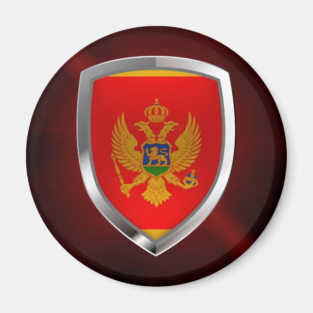 Íman Emblema Metálico Montenegro (Frente)