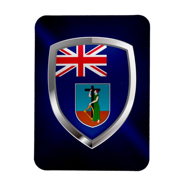 Íman Emblema Metálico Montserrat (Vertical)