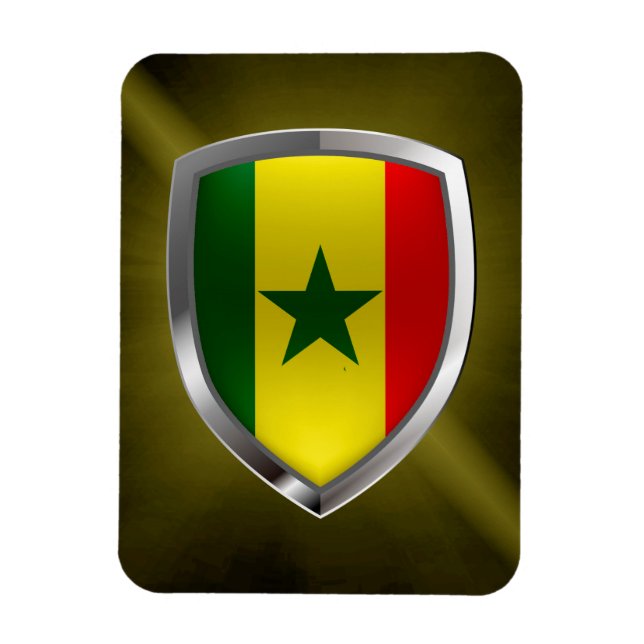 Íman Emblema Metálico Senegal (Vertical)