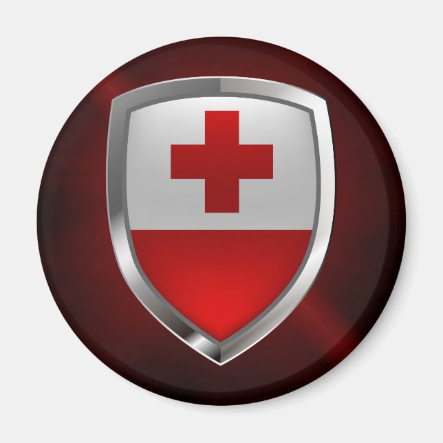 Íman Emblema Metálico Tonga (Frente)