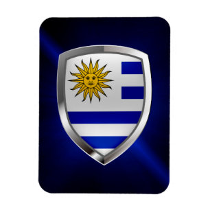 Íman Emblema Metálico Uruguai