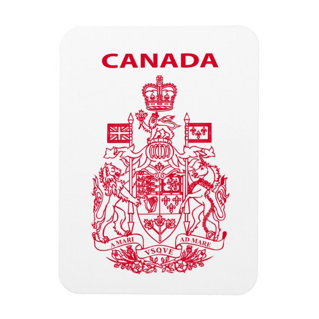 Íman emblema nacional do Canadá (Vertical)