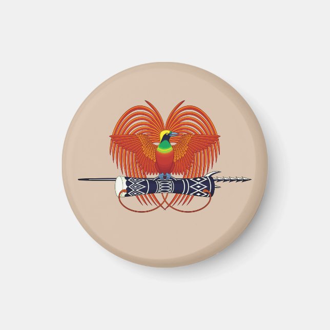 Íman Emblema Nacional Papua-Nova Guiné (Frente)