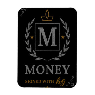 Íman "Emblema Real NMKY – Design de Crista com Monogram