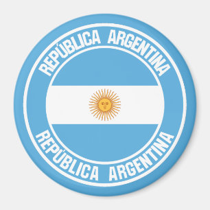Íman Emblema redondo da Argentina