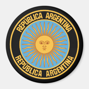 Íman Emblema redondo da Argentina