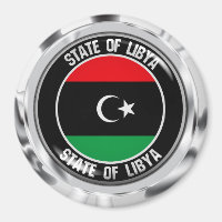 Emblema redondo da Líbia