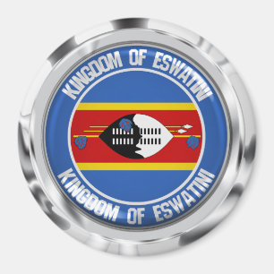 Íman Emblema Redondo da Suazilândia ( Eswatini )