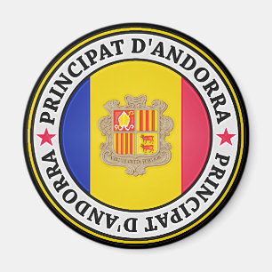 Íman Emblema redondo de Andorra