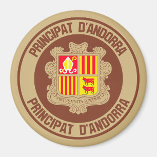 Íman Emblema redondo de Andorra