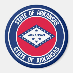 Íman Emblema redondo de Arkansas