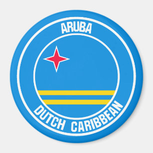 Íman Emblema redondo de Aruba