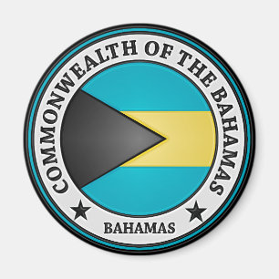Íman Emblema redondo de Bahamas