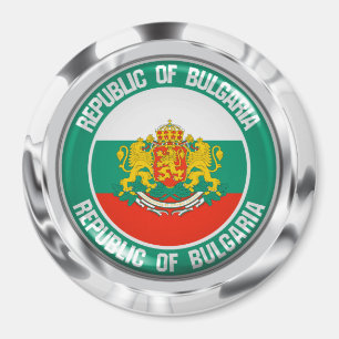 Íman Emblema redondo de Bulgária