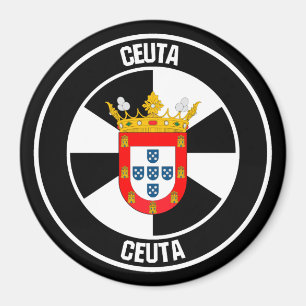 Íman Emblema Redondo de Ceuta