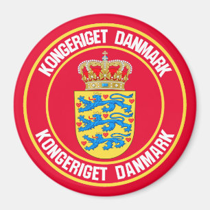 Íman Emblema redondo de Dinamarca