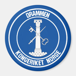 Íman Emblema redondo de Drammen