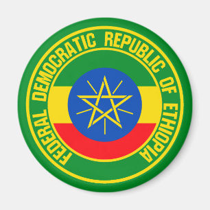 Íman Emblema redondo de Etiópia