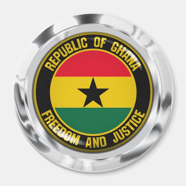 Íman Emblema Redondo de Gana (Frente)