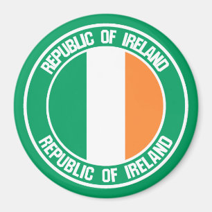 Íman Emblema redondo de Ireland
