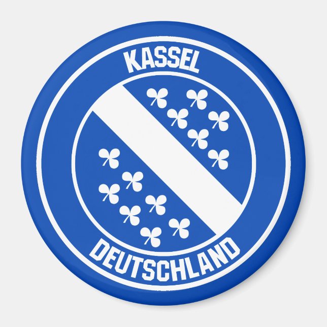 Íman Emblema Redondo de Kassel (Frente)