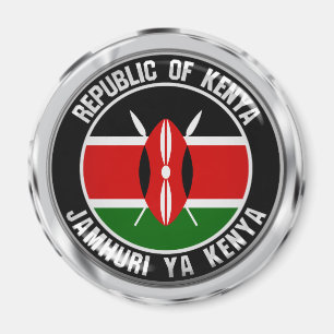 Íman Emblema redondo de Kenya