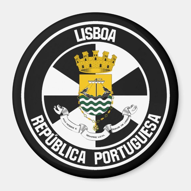Íman Emblema Redondo de Lisboa (Frente)