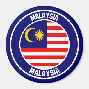 Íman Emblema redondo de Malaysia