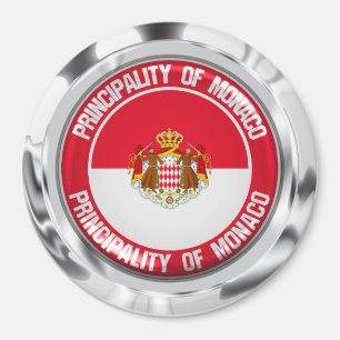 Íman Emblema redondo de Monaco