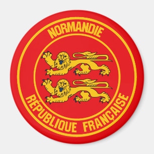 Íman Emblema redondo de Normandie