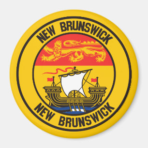 Íman Emblema redondo de Novo Brunswick