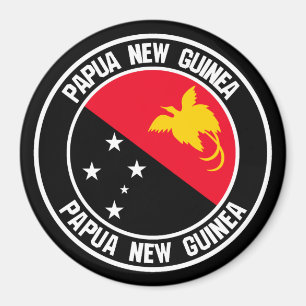 Íman Emblema redondo de Papuá-Nova Guiné