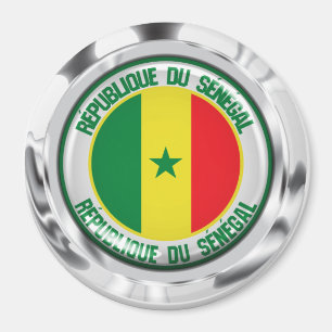 Íman Emblema redondo de Senegal