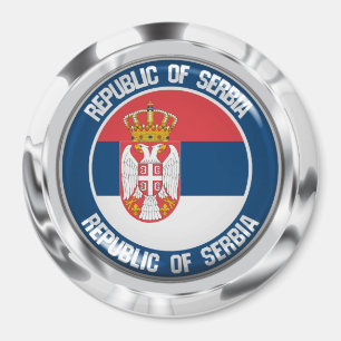 Íman Emblema redondo de Serbia
