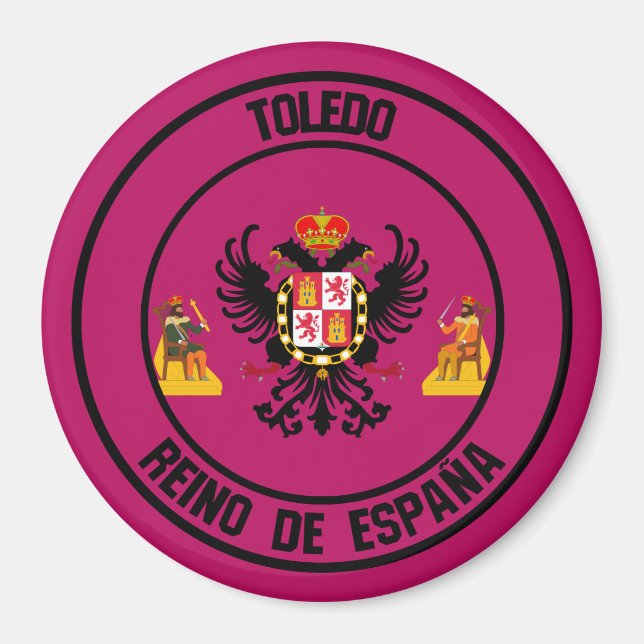 Íman Emblema Redondo de Toledo (Frente)