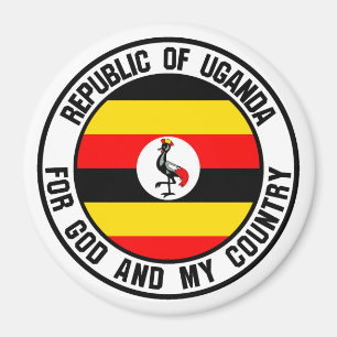 Íman Emblema Redondo de Uganda