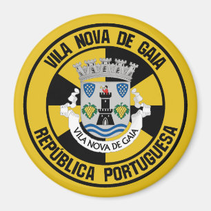Íman Emblema redondo de Vila Nova de Gaia