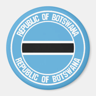 Íman Emblema Redondo do Botsuana