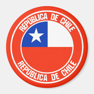 Íman Emblema redondo do Chile