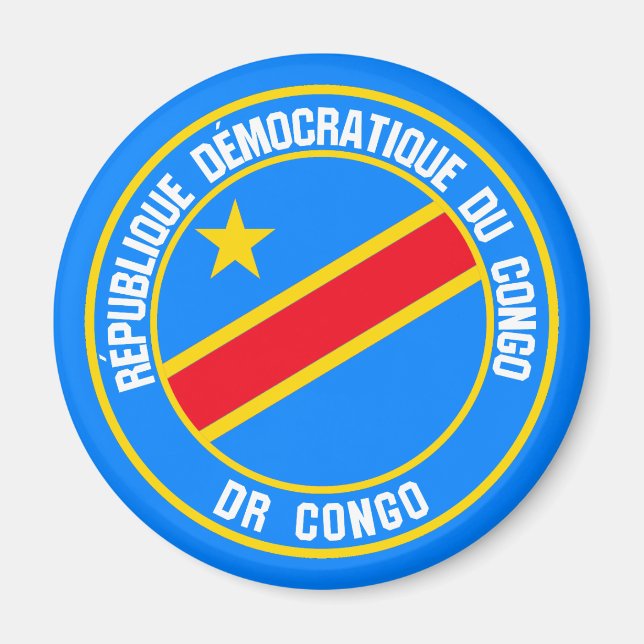 Íman Emblema redondo do Congo (Frente)