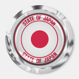 Íman Emblema Redondo do Japão