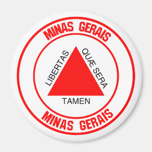 Íman Emblema redondo do Minas Gerais