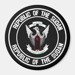 Íman Emblema Redondo do Sudão