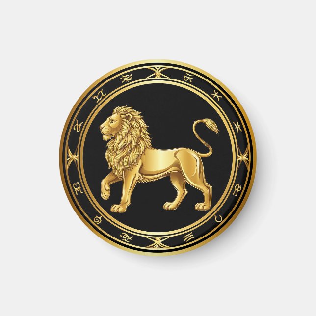 Íman Emblema Zodíaco Leão (Frente)