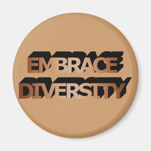 Íman Embrace Diversidade (Sombras de Castanho)