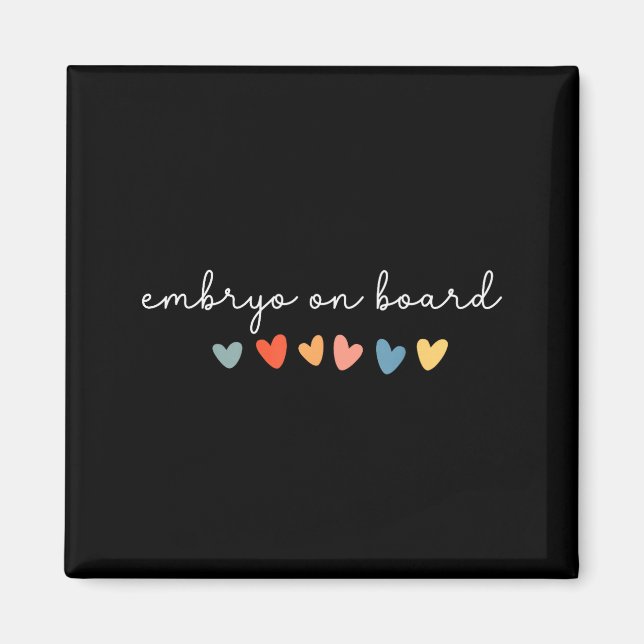 Íman Embryo On Board Heart Ivf Transfer Day Fertility N (Frente)