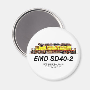 Íman EMD SD40-2 Locomotiva Diesel. União do Pacífico
