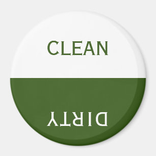 Íman Emerald Clean Dirty Dishwasher Sign Magnet