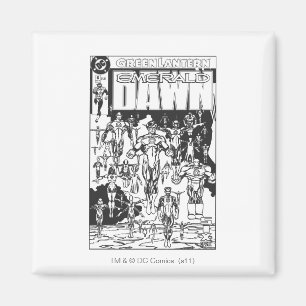 Íman Emerald Dawn Cobrir, preto e branco