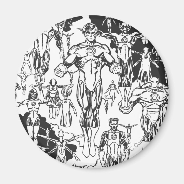 Íman Emerald Dawn Cobrir, preto e branco (Frente)